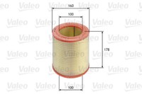 Valeo 585618 Luftfilter FüR Fiat Peugeot CitroËN Alfa Iveco