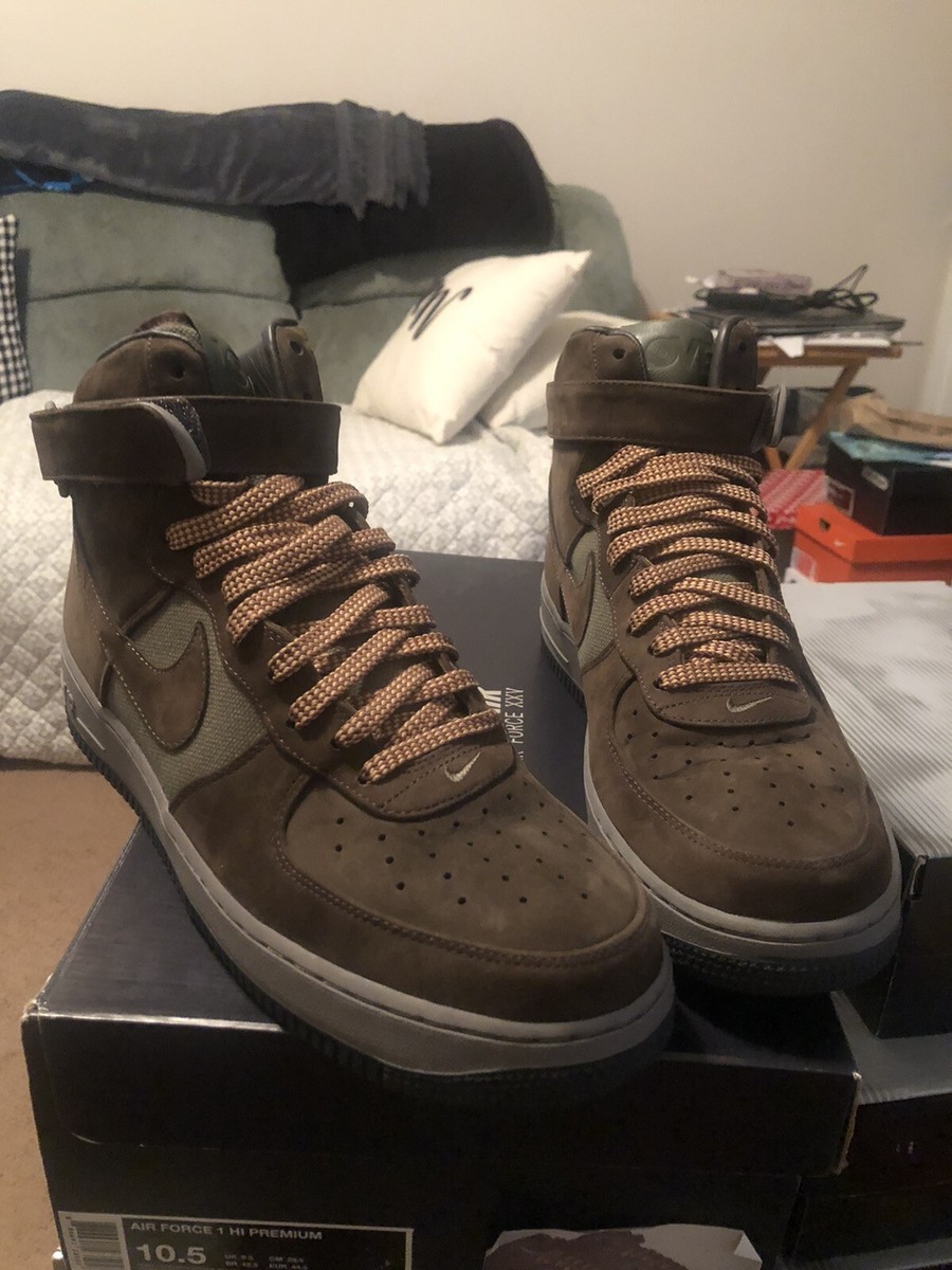 Nike Air Force Hi Bobbito Beef n Broccoli Olive/Brown 318431 Nike Air Force Hi Bobbito Beef n Broccoli Olive/Brown 318431