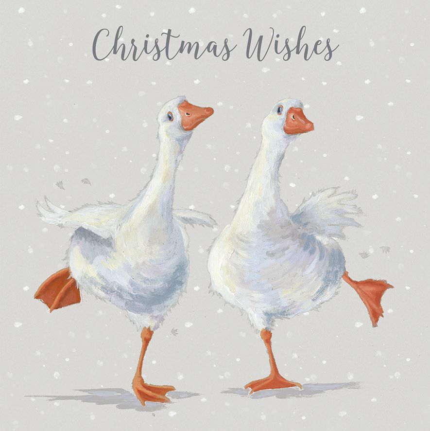 Wrendale Designs Dancing On Ice Boxed Christmas Cards - Luxury Xmas Cards