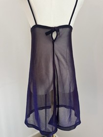 La Perla iridescent Sheer Purple Slip Nightdress -