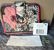 Vera Bradley Snappy Wallet Mocha Rouge
