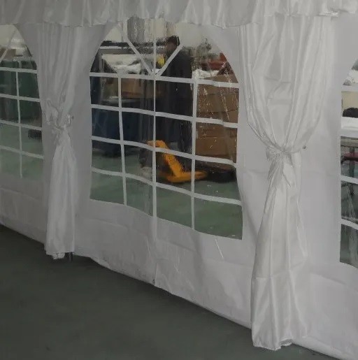 Elegant 8ft Polyester Canopy Tent Leg Drapes for Events 2-Pack
