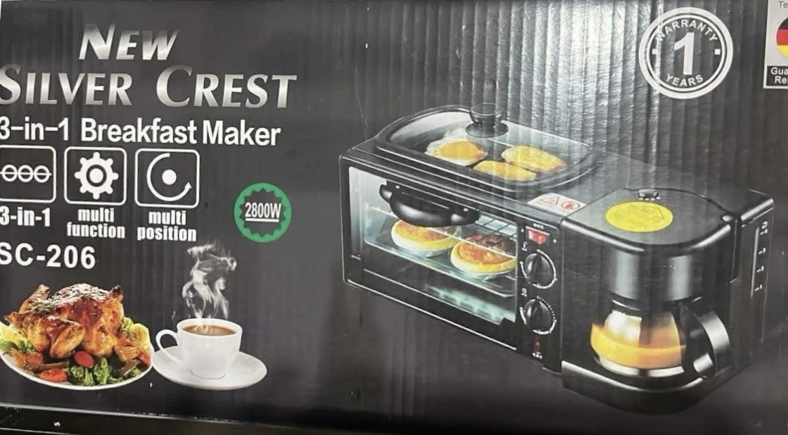 New silver crest 3 in 1 breakfast maker
