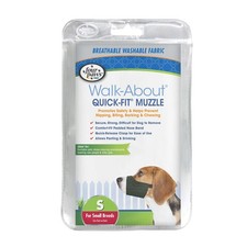 Four Paws Walk-About Quick-Fit Adjustable Dog Muzzle Small Dogs Washable Breatha