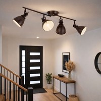 Deckenlampe Deckenleuchte Schlafzimmerlampe Spotlampe Rostfarben Verstellbar
