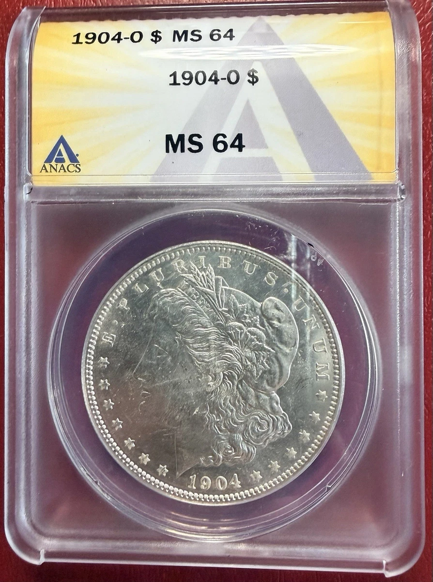 MS 64 Graded 1904 Year Morgan US Dollars (1878-1921) for sale | eBay