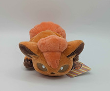 Pokemon Center 2015 Vulpix 7" Awake Kuttari Beanbag Plush Japan Toy Doll Tag