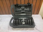 CAP Barbell 30 Pound adjustable Cast iron Dumbbell set with case