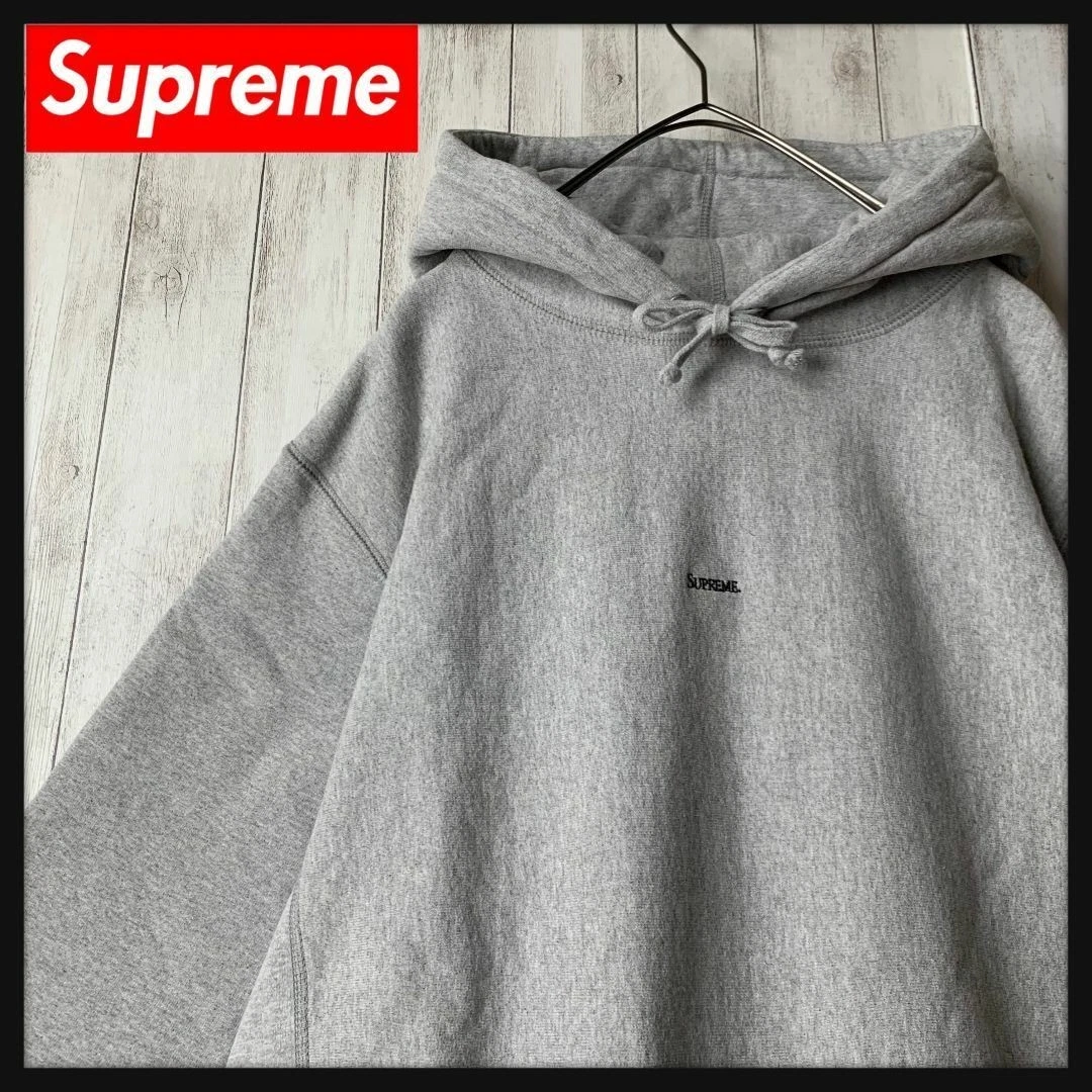 Sweat à capuche ly Supreme Center micro logo broderie 798