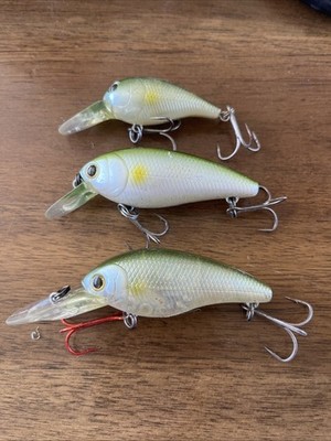 lucky craft fishing lure lot CB100 CB200 Bevy Crank AYU Used