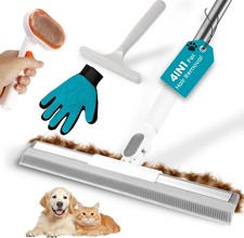 Carpet Rake for Pet Hair Removal Tool, 60 Adjustable Long Handle Pet Carpet