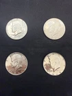1966, 1967, 1967, 1968 D Kennedy Half Dollar Set Of 4 - 40% Silver