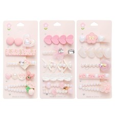 3 pack Hair Clips 2.36 inch Fashion Pearl Acrylic Resin Accessories Thick