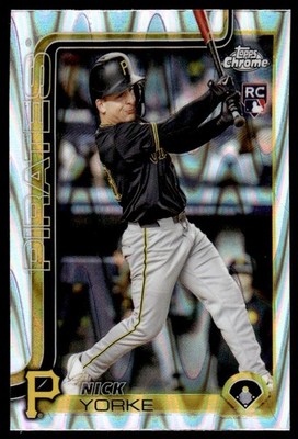 2025 Topps Chrome Ray Wave Nick Yorke RC Pittsburgh Pirates #36