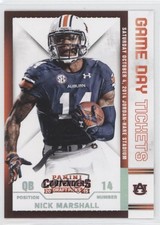 2015 Panini Contenders Draft Picks Game Day Tickets Nick Marshall #51 4k8