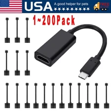 USB-C Type C To HDMI Adapter USB3.1 Cable For MHL Android Phone Tablet Black Lot