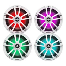 Infinity 6.5" 225W Marine Multicolor LED White Boat Audio Speakers Qty 4 