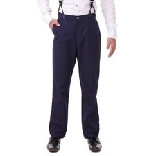 Steampunk Cosplay Costume Classic Victorian Men's Pants Trousers Navy