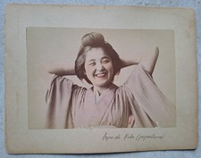 2 Fotografie su cartone rigido f/r Stampa all'Albumina 1880 Giappone 