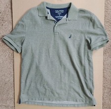 Nautica Men's M Classic Fit Deck Polo Green 21 Pit 26 Long