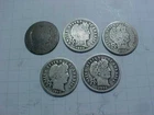 5 BARBER DIMES ~ 1901 - 1916 ~ DENVER & PHILADELPHIA MINTS