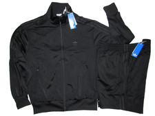 adidas Originals Classics Firebird Outfit Set Men's L Jacket Shorts Black 3-S