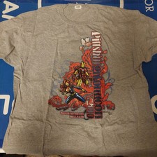 Pittsburgh Comicon 2010 t shirt size 2XL Marvel theme shirt Iron Man Black Widow