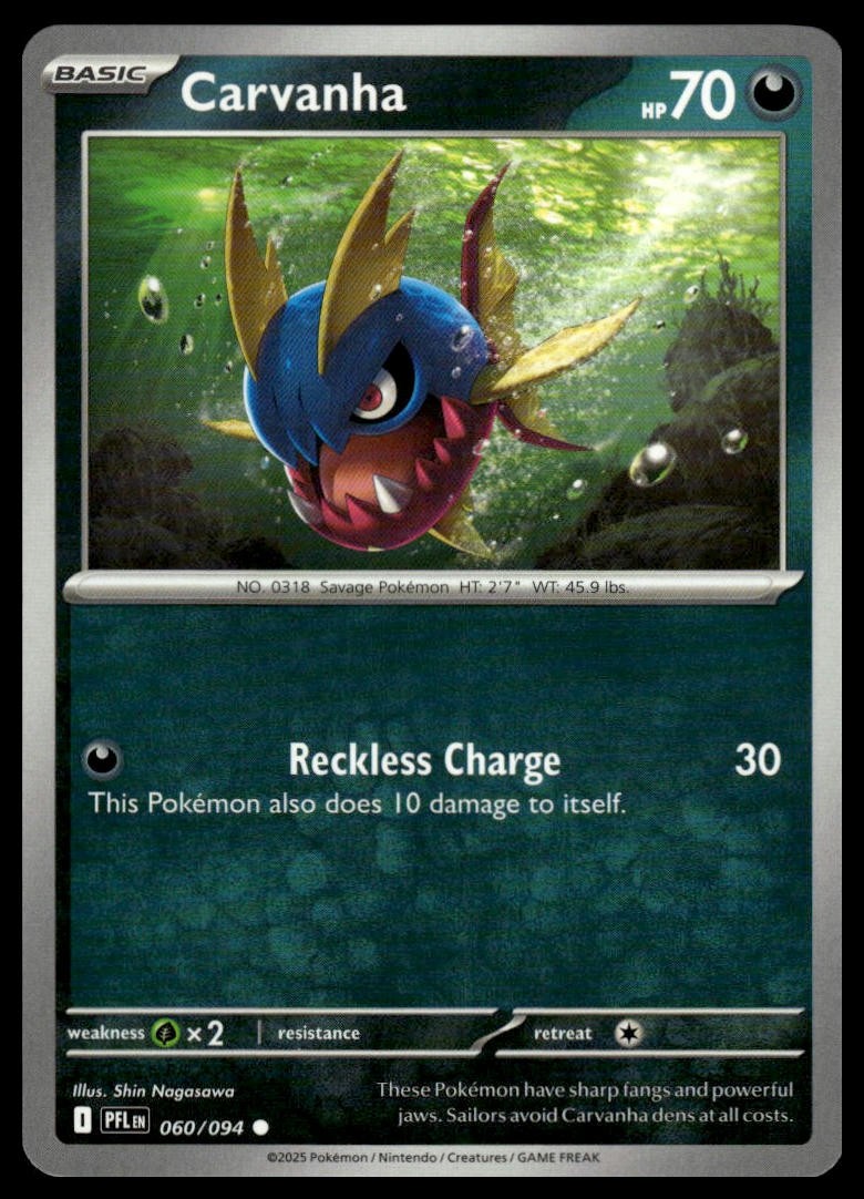 Carvanha ME02: Phantasmal Flames 060/094 Normal NM