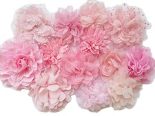 YYCRAFT 10pcs Pink Chiffon Flower for Girls Headband Baby Flowers Bows,Crafts...