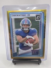Cam Skattebo 2025 Donruss Optic Gold Prizm Rated Rookie #228 10/10