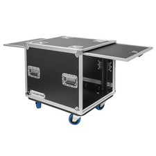 Sound Town 10U Rack Road Case with Slam Door and Adjustable Rack Depth STPR-10 