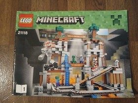 Lego Minecraft 21118 The Mine Instruction Manuals Booklets 1 and 2 Only