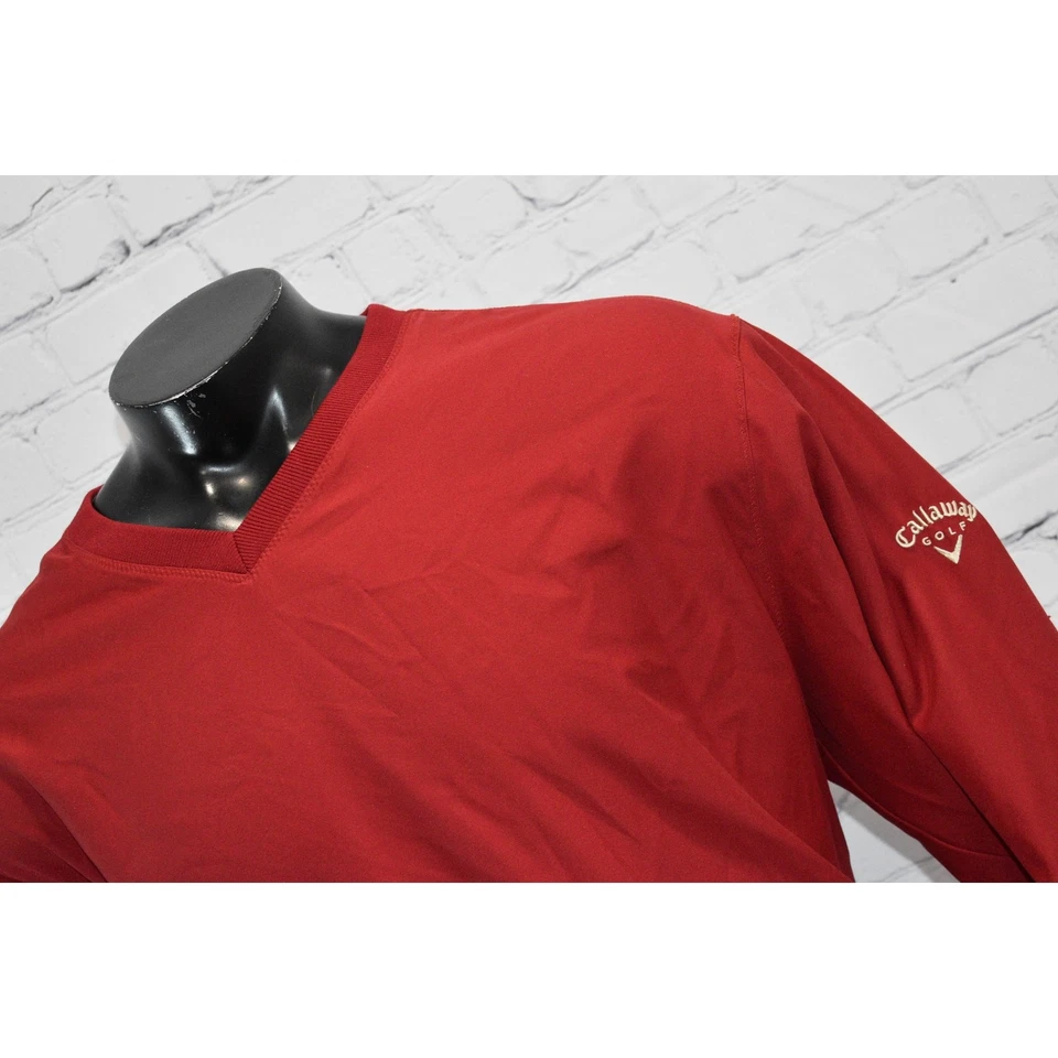 Camisa Pullover de Golf Callaway Para Hombre Talla Grande Rendimiento Con Bolsillos Roja Foto 2 de 4