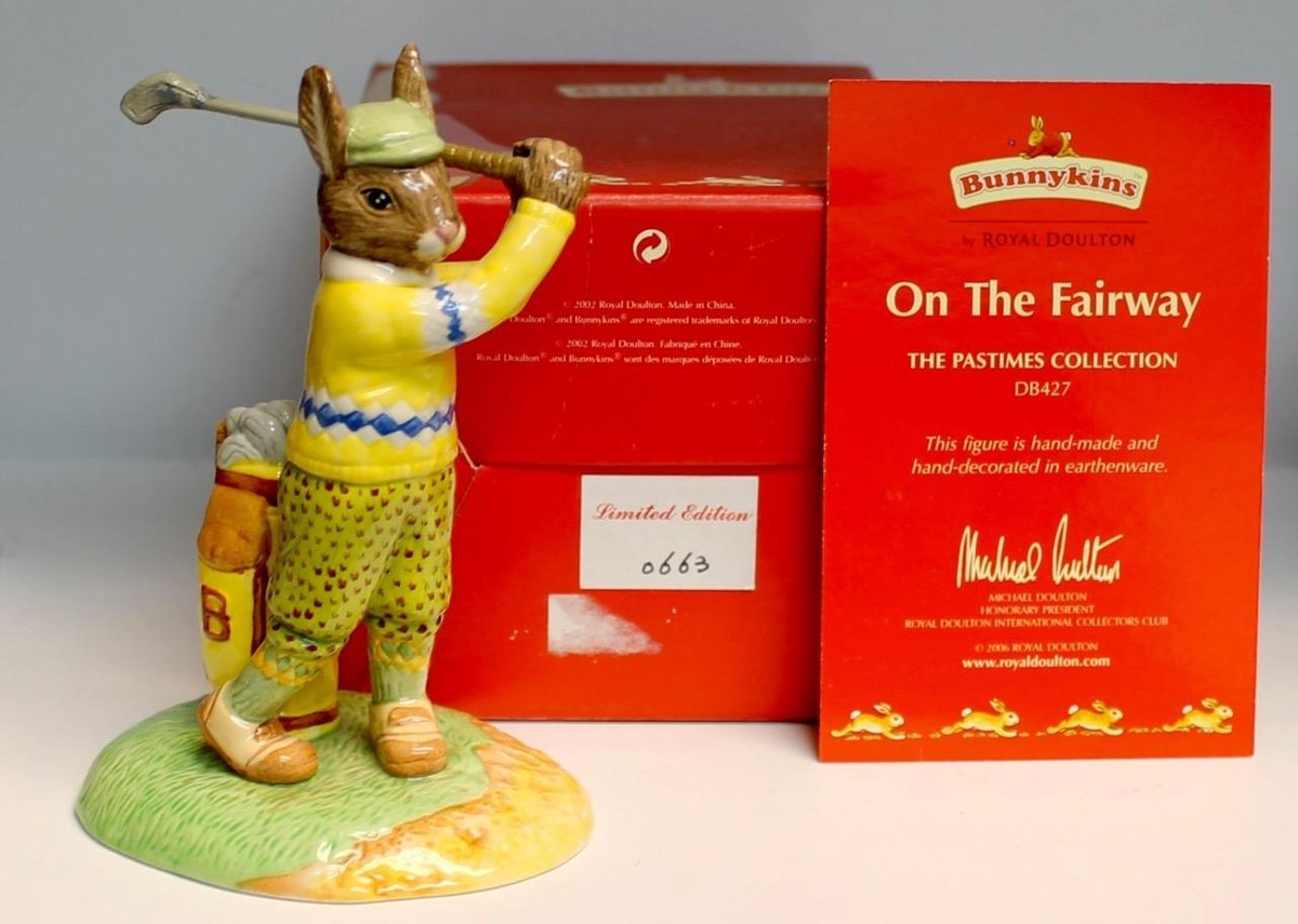 Royal Doulton Bunnykins On The Fairway Golfer DB 427 5