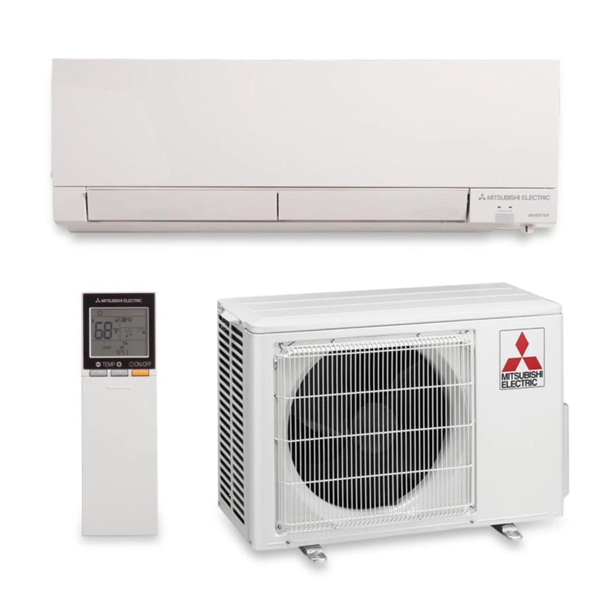 Mitsubishi 9,000 BTU 30.5 SEER Hyper Heat Wall Mount Ductless Mini Split  Air | eBay