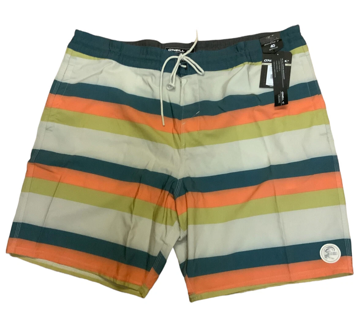 O'NEILL - MEN'S Water Resistant Stretch Valley Swim Boat shorts 18in Size 40