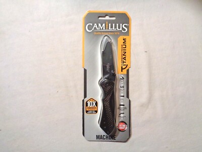 Camillus Machine Linerlock A/O Carbon Fiber Folding 420 Stainless Knife ...