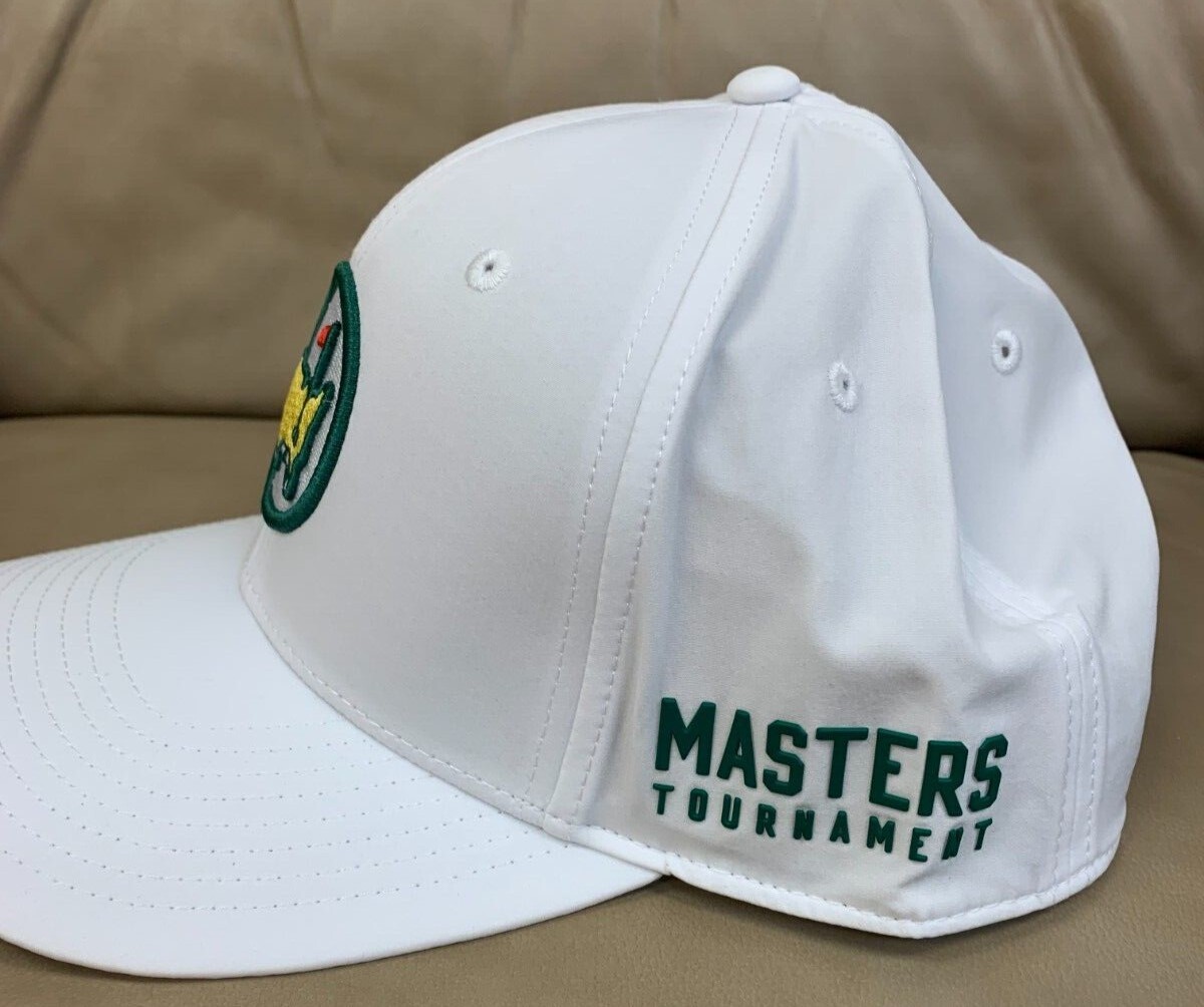 Masters Golf Hat 2023 Circle Logo White Mens Augusta