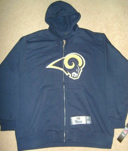 rams zip up hoodie