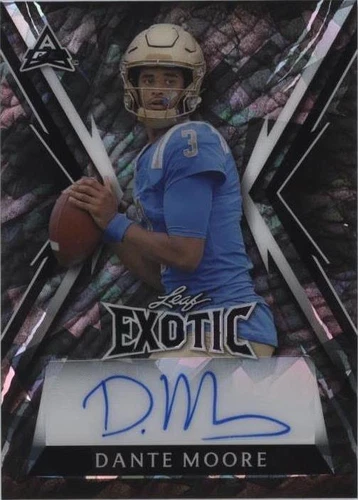 2023 Leaf Exotic Young Stars Edition Dante Moore #BA-DM3