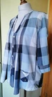 G-star Raw Ladies  Check Tunic/Top/Blouse 3/4 Sleeves .Size L , VGC !