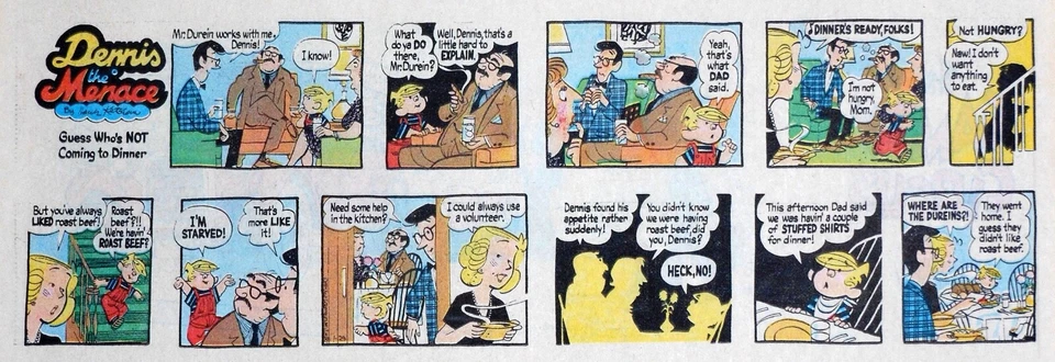 Dennis the Menace by Ketcham - lot of 53 Sunday comic pages - COMPLETE 1984 - image 2 of 2