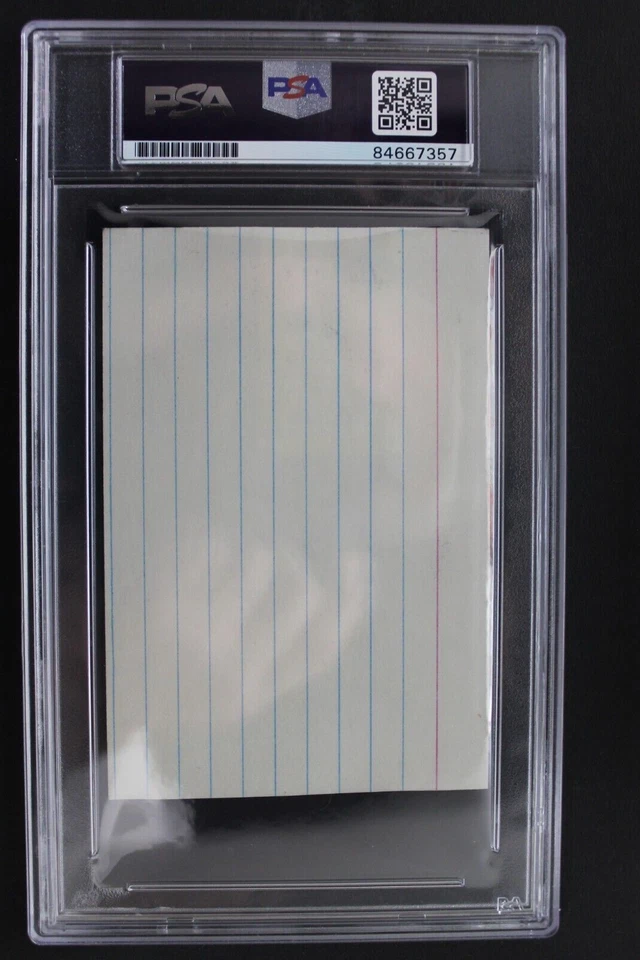 Tom Lasorda (d.2021) LA Dodgers HOF Autographed 3x5 Index Card Signed PSA - Image 2 of 3