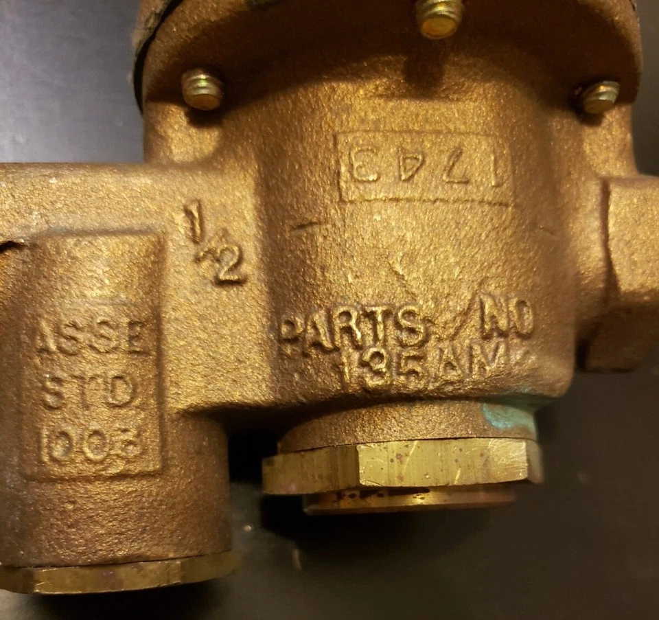 Watts U5B Pressure Reducing Valve 1/2in. Range=25-75. Serial No. 9330 C - Image 2 of 4