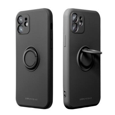 FÜR APPLE IPHONE 14 PLUS - GRIP Handy Hülle mit Ring Holder Case Tasche SCHWARZ