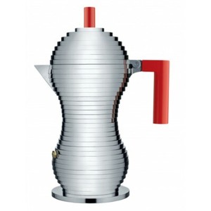 Alessi Mdl02/1 R Pulcina Caffettiera Espresso in Fusione di alluminio 1 Tazza
