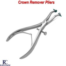 Dental Crown Remover Gripper Pliers Angled With Replaceable Silicone Tips Tools