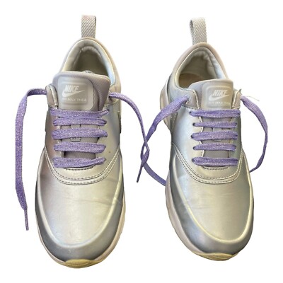 Damen Sneaker Air Max Thea Metallic Silber Größe UK 4 EU 37,5 US 6,5