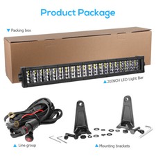 22inch 400w Quad Row Led Work Light Bar Combo 6000k Driving Offroad Bumper Roof 22inch 400w Quad Row Led Work Light Bar Combo 6000k Driving Offroad Bumper Roof