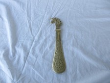 Vintage Solid Brass Unicorn 9.5"  Shoe Horn   Nautical Anchor Boat Ship Wheel